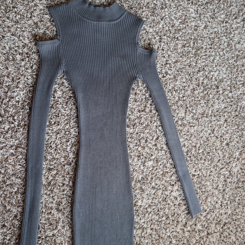 Planet Gold Gray Cocktail Dress Size S